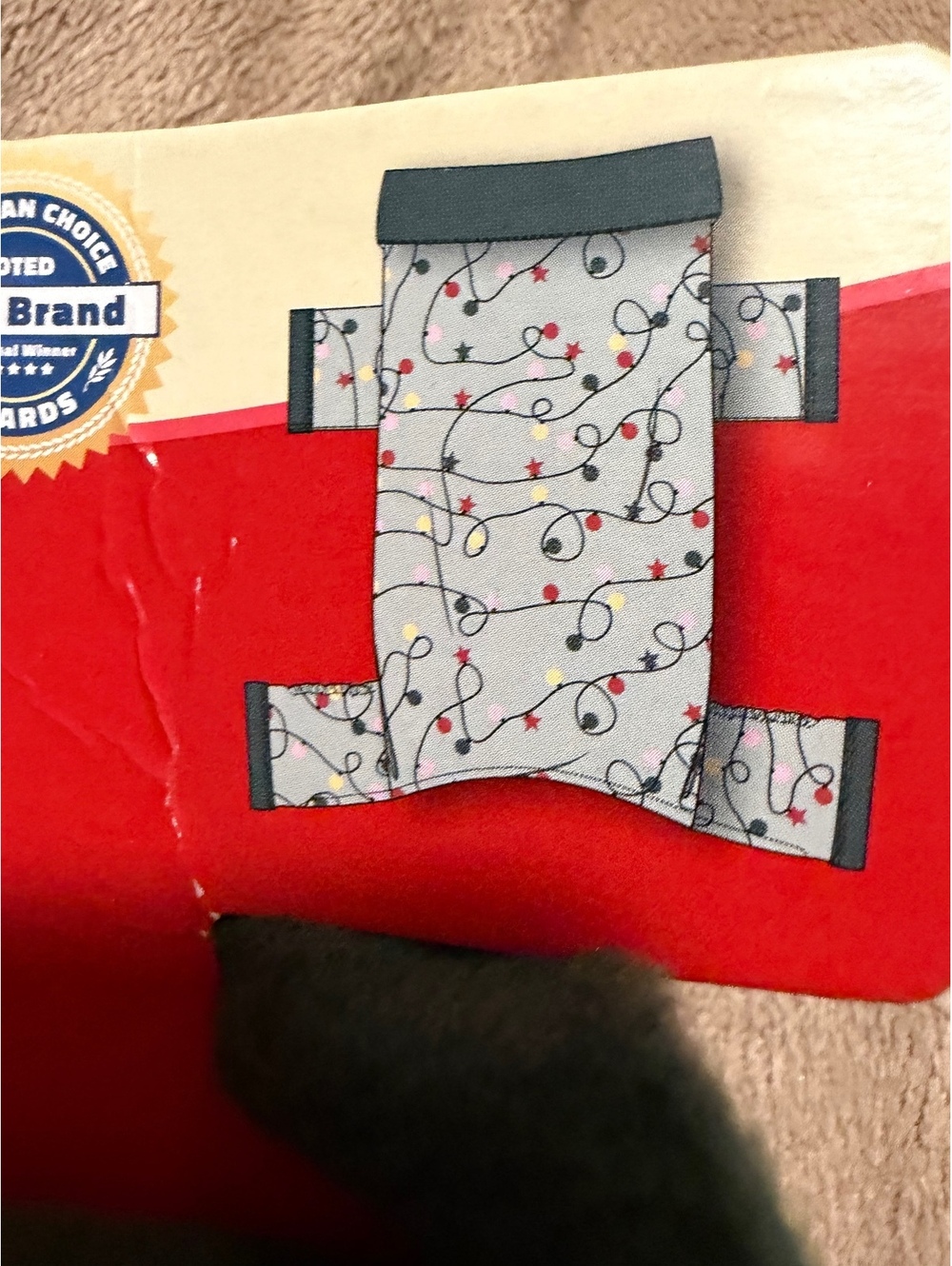 Heart to Tail Small Pet Pajama for Dogs - Light Blue with Holiday Lights Pattern